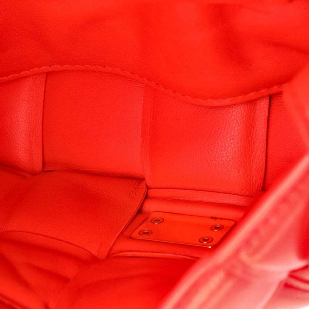 Bottega Veneta Cassette Crossbody Bag Padded Maxi Intrecciato Leather Small Red - Picture 5 of 6
